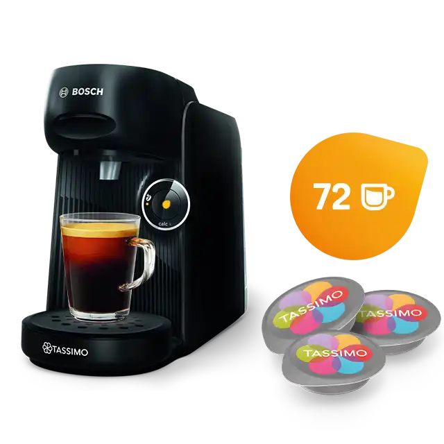 Tassimo 72 Drinks + Finesse Machine