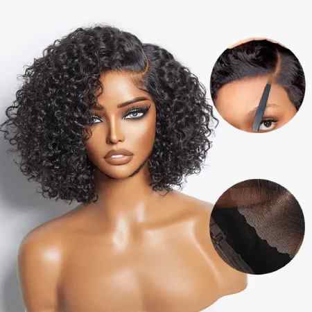 Luvme Hair Curly Minimalist HD Lace Glueless Side Part Wig