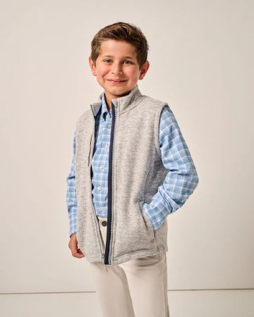Johnnie-O Denalis Jr. Double-Zip Fleece Vest