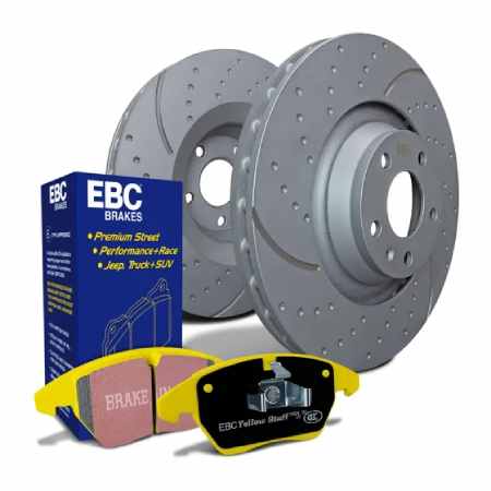 Demon Tweeks EBC Brakes Turbo Groove Discs and Yellowstuff Pads Kit