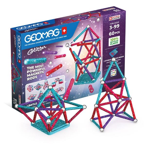 Geomag Glitter 60 Piece Set