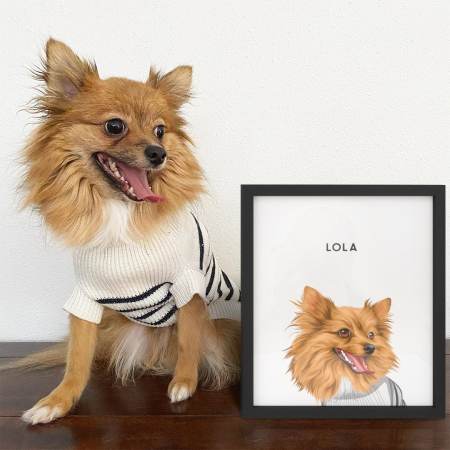 Crown & Paw Modern Pet Portrait