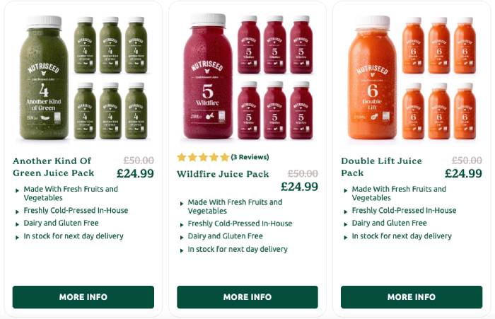 Nutriseed juice-packs