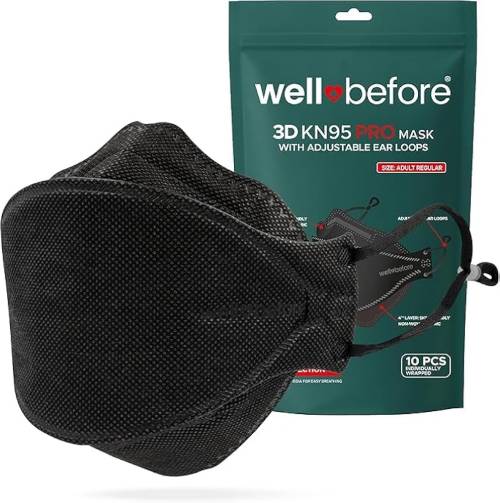 Premium 3D PRO KN95 Mask – Adjustable Ear Loops,
