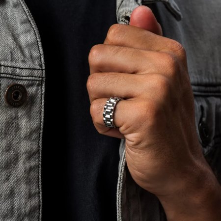 Karma and Luck Resilient Focus Stainless Steel Ring