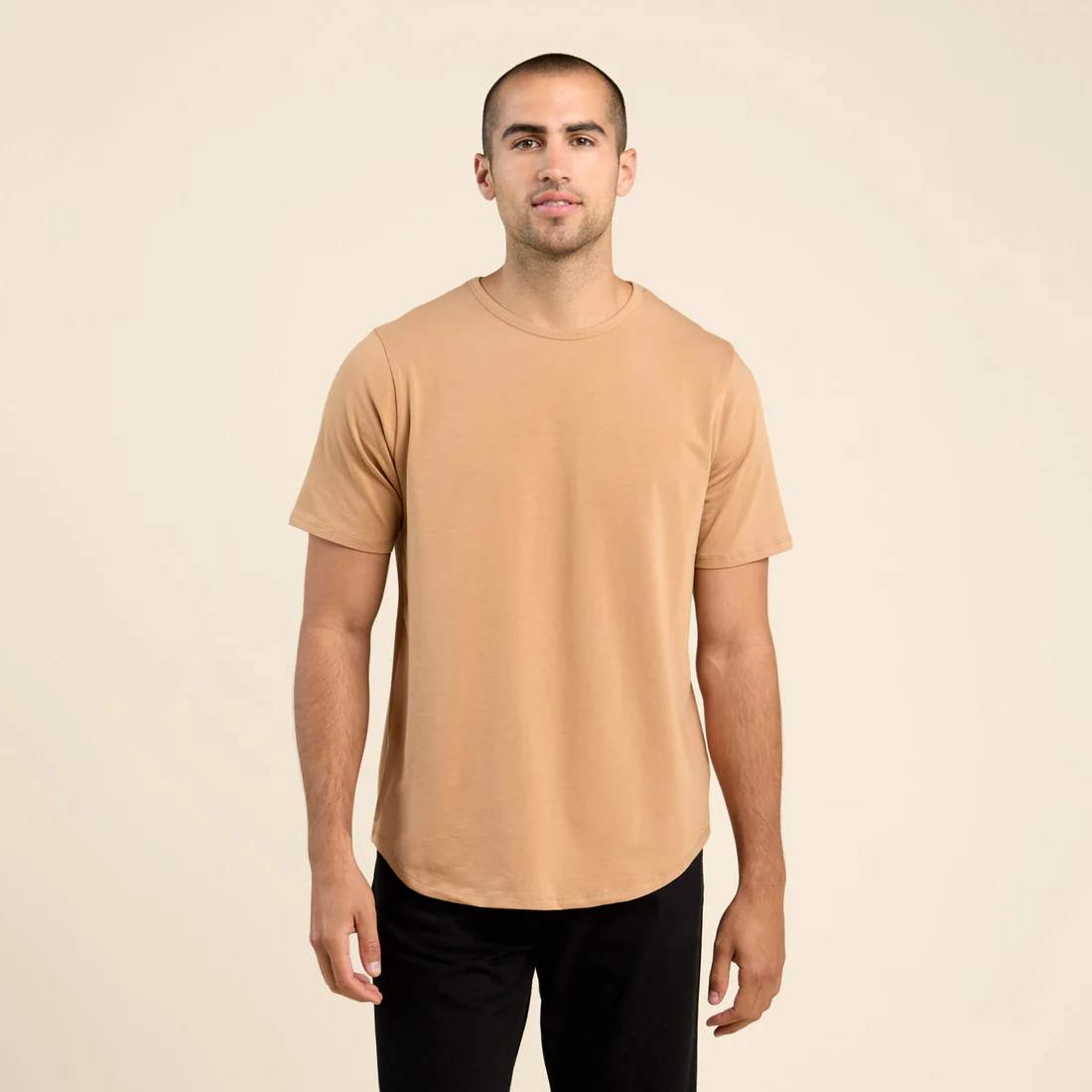 Nuuds Short Sleeve Curved Hem T-Shirt