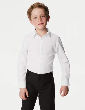 Marks and Spence Skinny Fit Stretch School Shirts