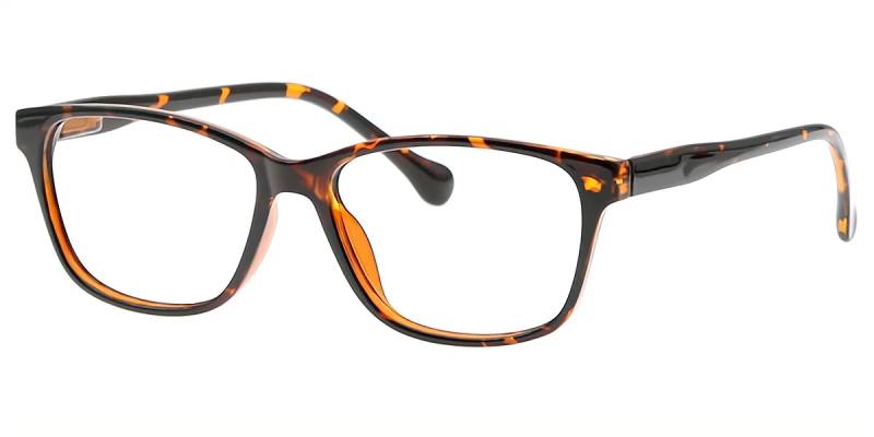 Muukal Tortoise Rectangle Classic Plastic Eyeglasses